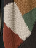 patch-work cardigan