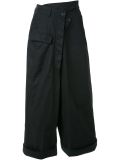 loose fit cropped trousers