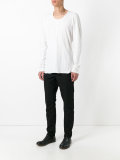 plain tapered trousers