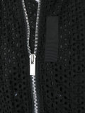 eyelet lace bomber jacket