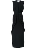 draped detailing draped dress