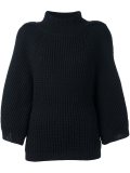 cropped sleeves jumper
