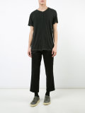 flared cropped trousers