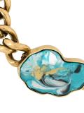 chunky chain stone necklace
