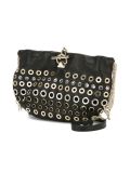 eyelet embellished cross body bag