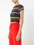 sequined cropped T-shirt