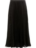 pleated midi skirt