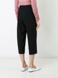 straight cropped trousers 