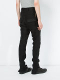 textured panel trousers