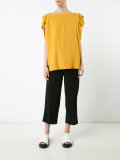square denim blouse