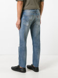 distressed cropped jeans