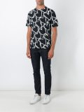 heart print T-shirt