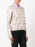 floral jacquard jacket