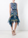 geometric embroidered dress