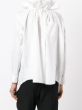 ruffled neck blouse