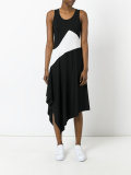 asymmetric panel dress 