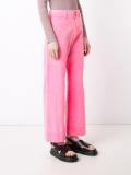 flared cropped trousers