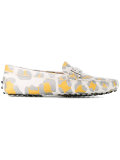 animal-print loafers