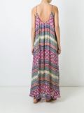 stripes printed spaghetti straps dress