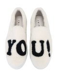 You! patch slip-on sneakers
