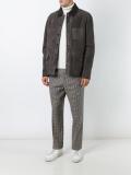 multi-pocket leather jacket