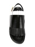 fringed Fussbett sandals
