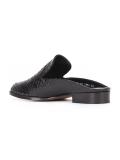 embossed crocodile effect mules