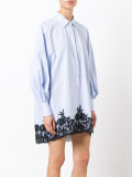 striped shift shirt dress