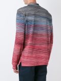 gradient striped polo shirt