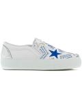 star print slip on sneakers
