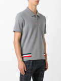 tri-colour stripe polo shirt