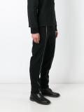 zip detail track pants