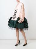 embellished ruffled dress