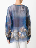 seashells print blouse   