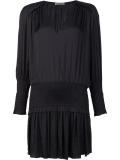 V-neck ruffled dress