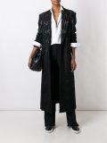 long checked coat