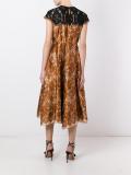 floral lace midi dress