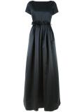 pleated trim fitted dress