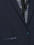 layered hooded blazer