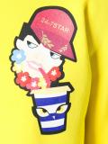 drinking decal cropped sweatshirt 