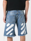frayed denim shorts
