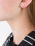 'Mini Hamsa Biography' stud earrings