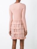 tulle detail knit dress