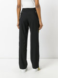 logo panel wide leg trousers 