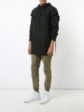 zipped hooded jacket 