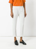 slim-fit trousers
