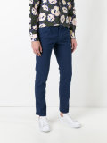 satin effect skinny trousers