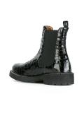 embossed crocodille effect Chelsea boots