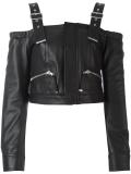 leather 'Lawau' blouse