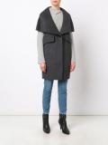 sleeveless shawl collar coat